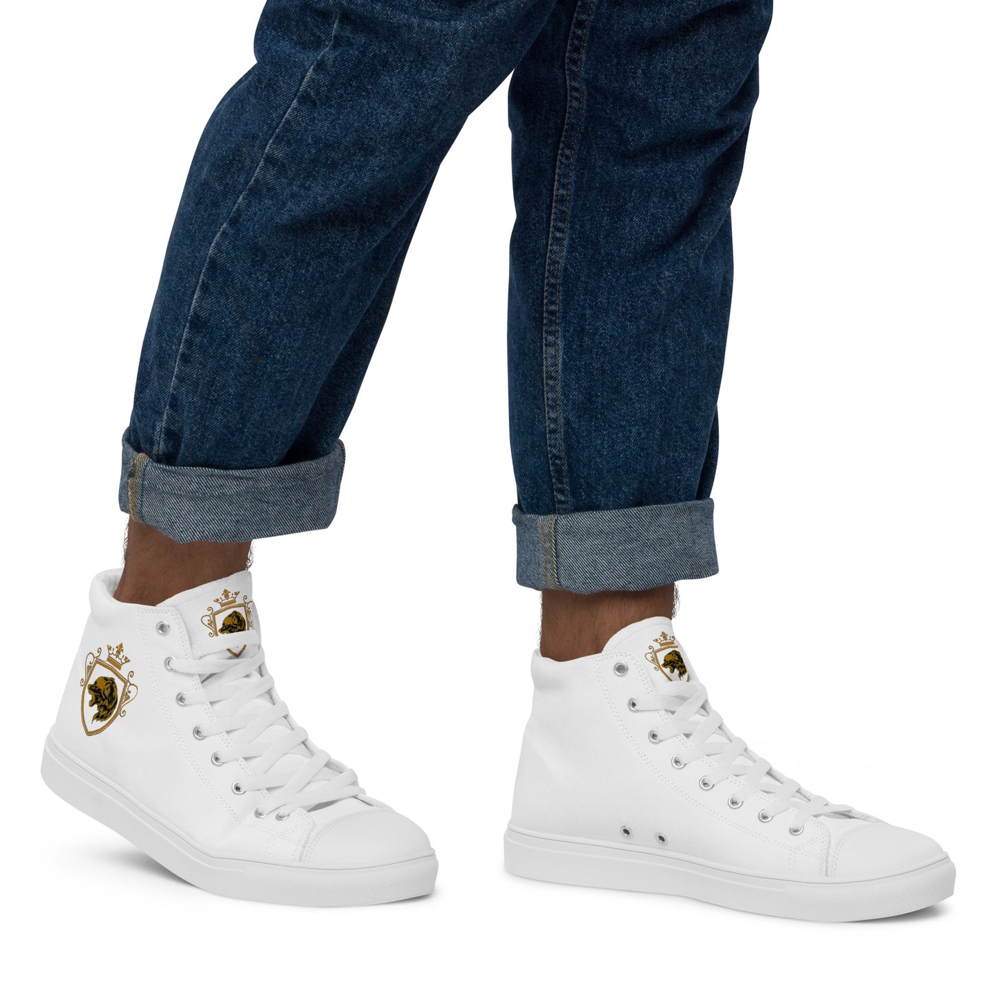 Men’s high top canvas shoes